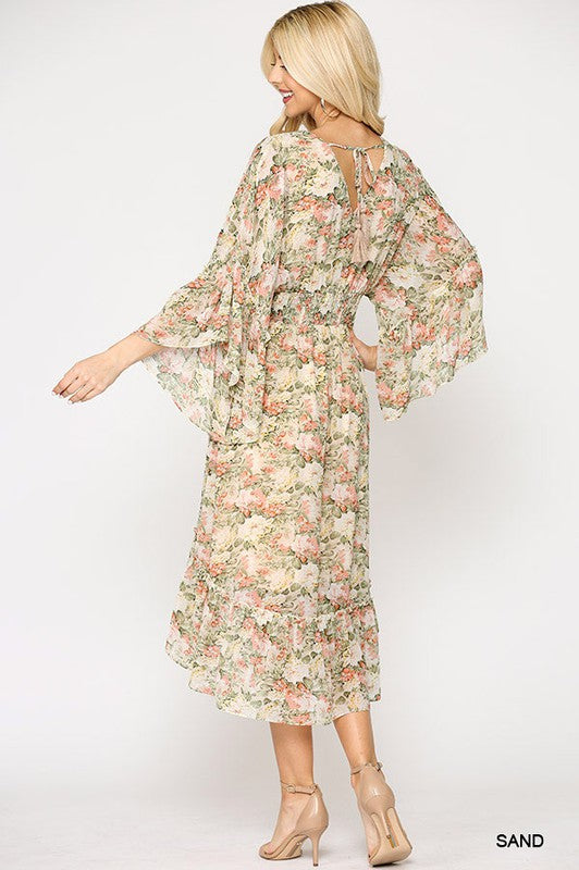Floral Chiffon Dress – Just Bee-You Modest Apparel